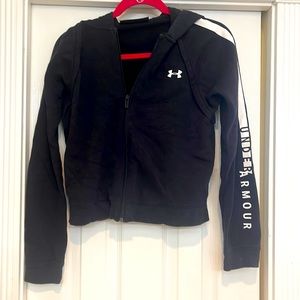 Underarmour black zip up jacket size XS